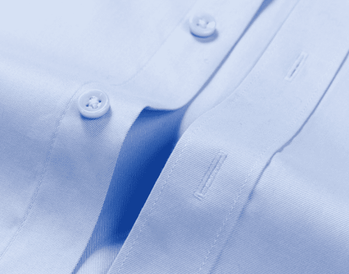 KF19005 全棉液氨免烫蓝色方领长袖衬衫女