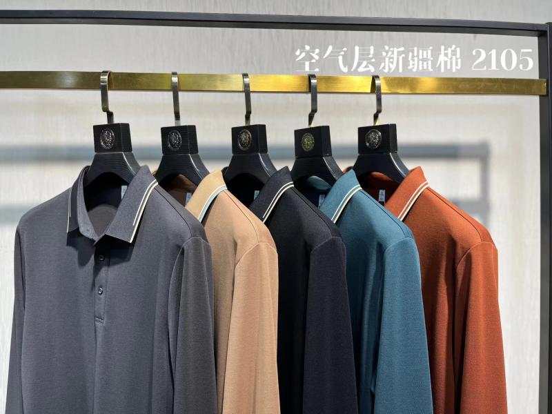 50支棉涤珠地拉架2105 长袖 Polo 衫定制 细节展示 第1张