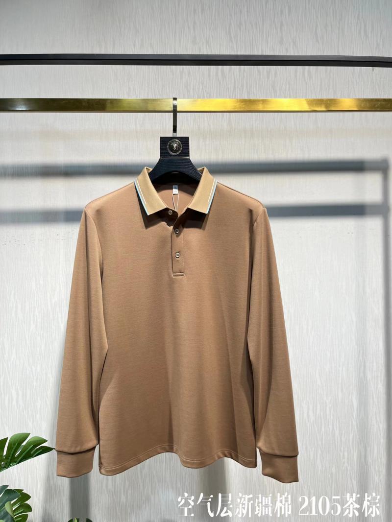 50支棉涤珠地拉架2105 长袖 Polo 衫定制 细节展示 第2张