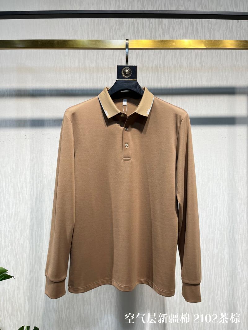50支棉涤珠地拉架2102 长袖 Polo 衫定制 细节展示 第2张