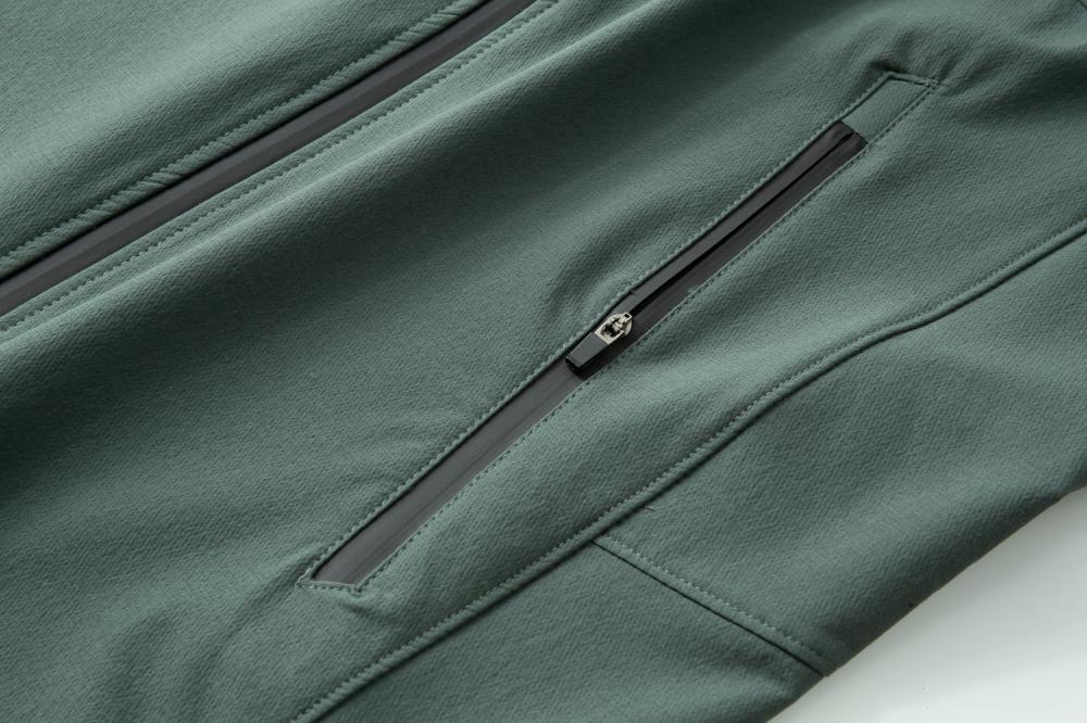SYK-T2629#250克/户外立领软壳衣(拼接款) 冲锋衣 细节展示 启虎