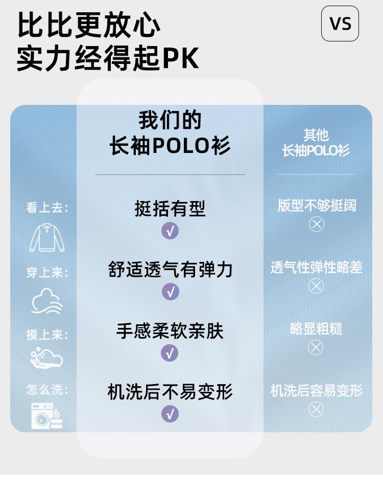9116#长袖 POLO 衫 Polo衫 细节展示 启虎