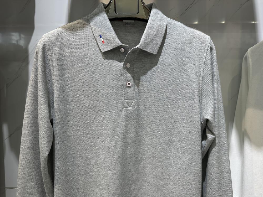 261 海岛棉珠花(220克32S) Polo衫 细节展示 启虎