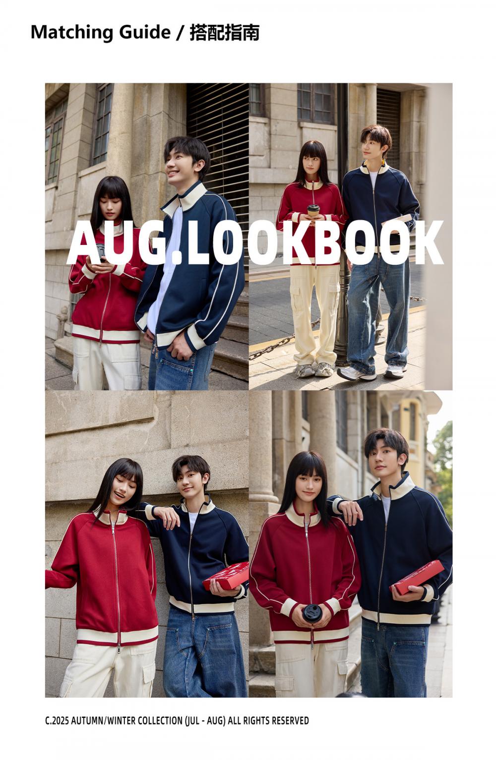 9896#Autumn 380G复古潮棉撞色立领拉链外套 卫衣 细节展示 启虎