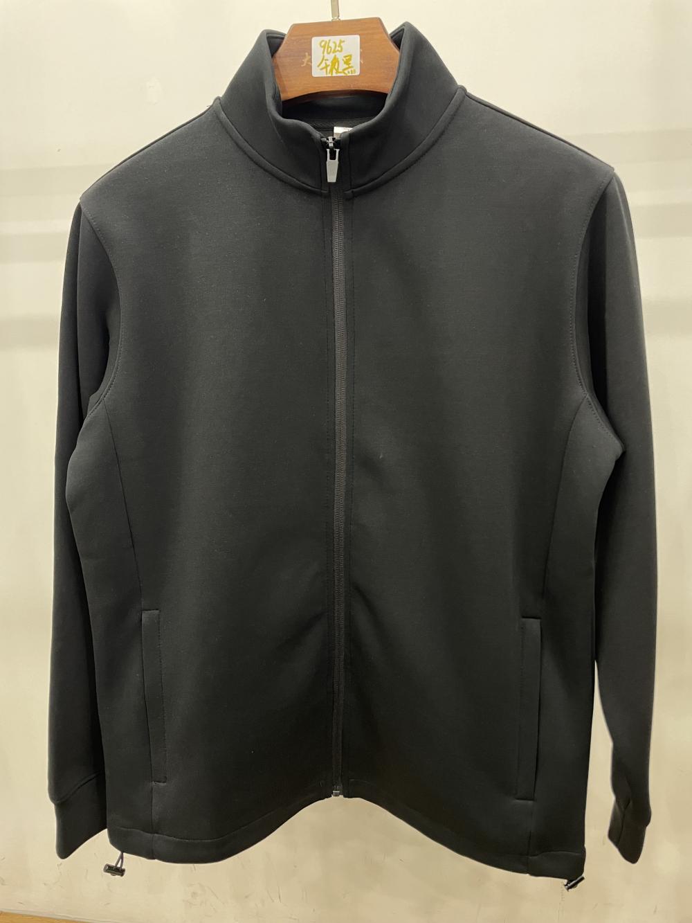 9625#400G五明治液态棉直角切边设计立领外套 卫衣 细节展示 启虎