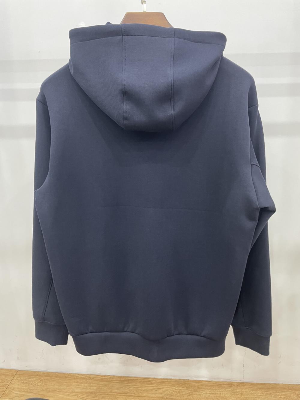 9631#380G液氨双面空气层结构款连帽外套 卫衣 细节展示 启虎