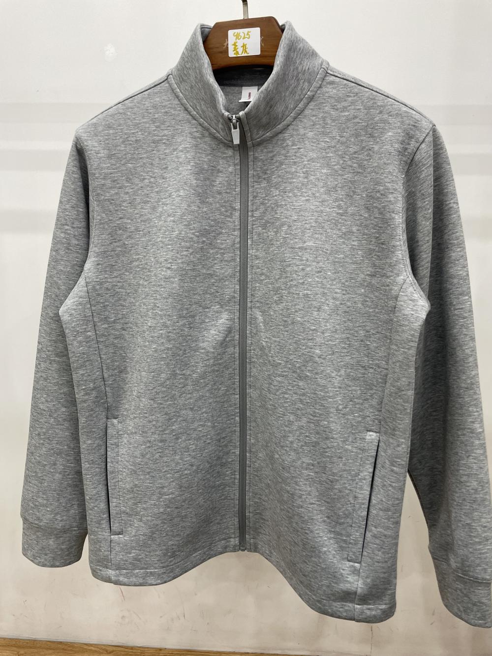 9625#400G五明治液态棉直角切边设计立领外套 卫衣 细节展示 启虎