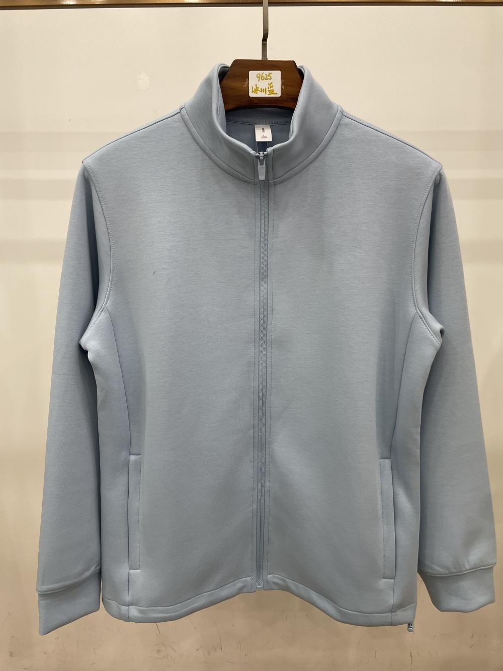 9625#400G五明治液态棉直角切边设计立领外套 卫衣 细节展示 启虎
