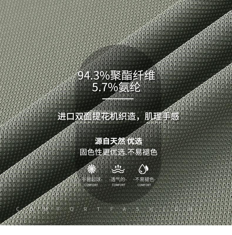 8828提花爽干丝 长袖 Polo 衫定制 细节展示 第2张