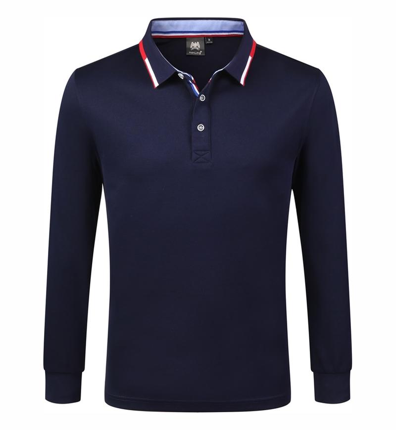 9058长袖POLO 藏蓝色 长袖 Polo 衫定制
