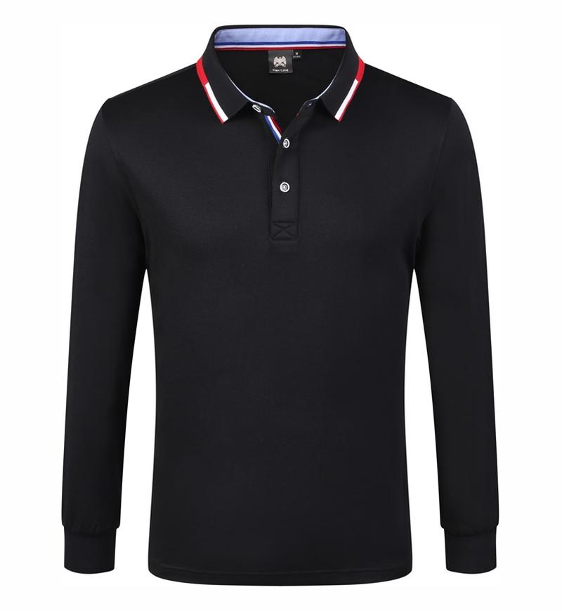 9058长袖POLO 黑色 长袖 Polo 衫定制