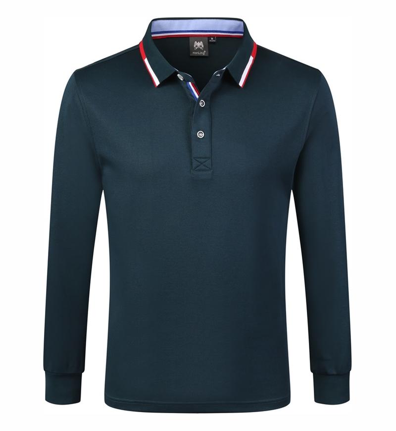 9058长袖POLO 墨绿色 长袖 Polo 衫定制