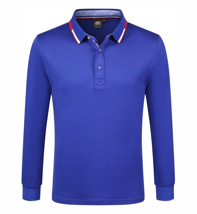 9058长袖POLO 宝蓝色 长袖 Polo 衫定制