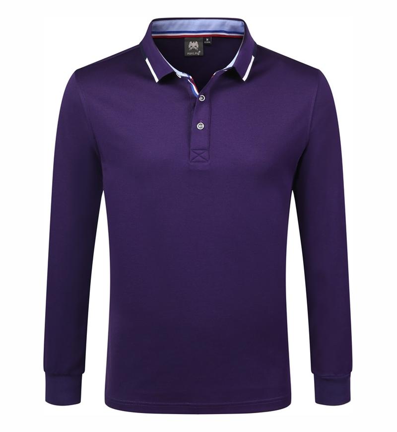 9058长袖POLO 深紫色 长袖 Polo 衫定制