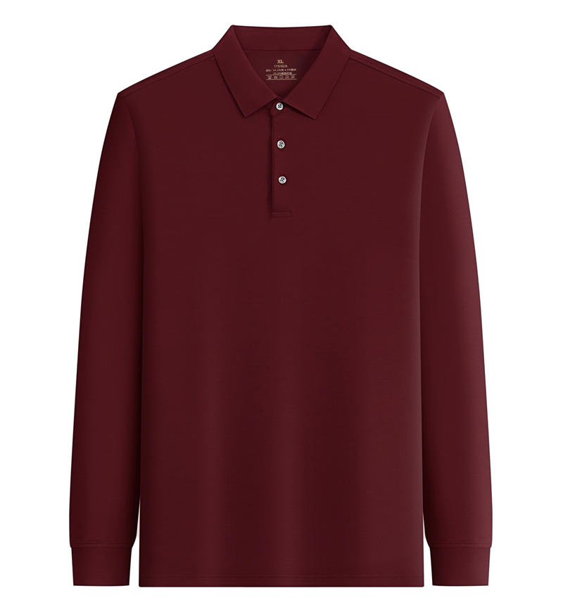M555#长袖 POLO 衫 长袖 Polo 衫定制 启虎
