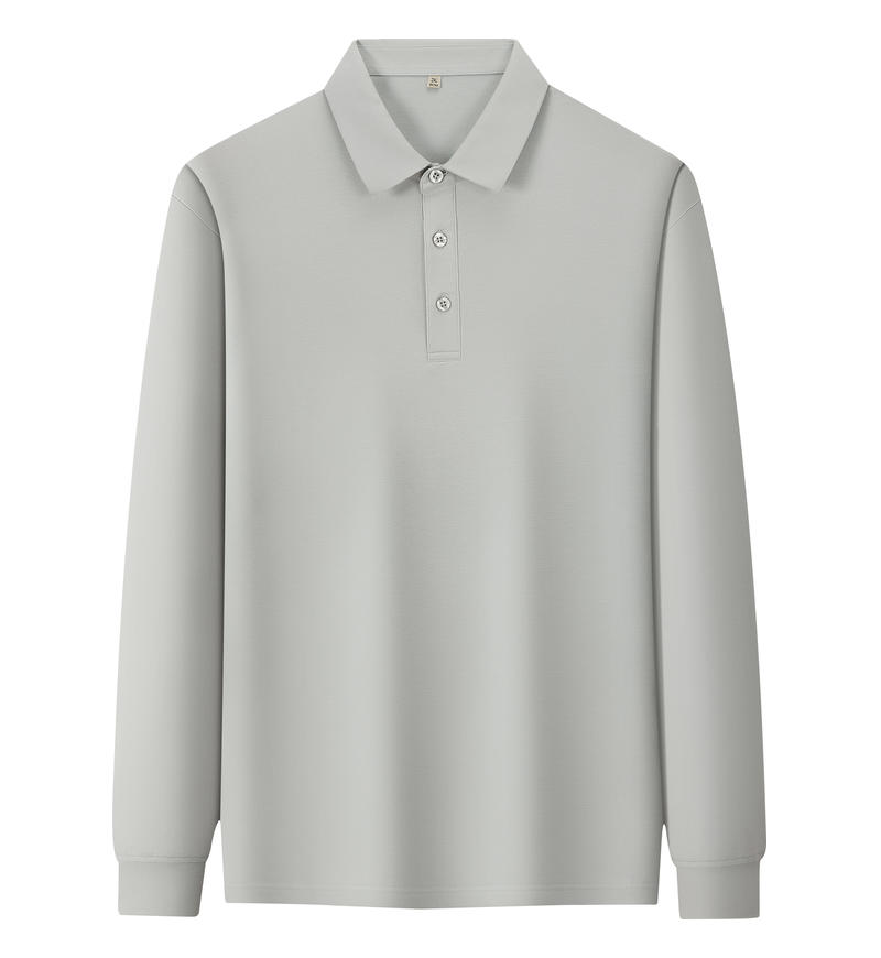 M666#长袖 POLO 衫 蔚来灰 Polo衫 企业团购定制 启虎